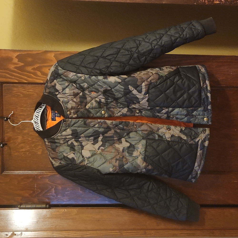 Kids jacket #Polo #RalphLauren #camouflage #Black